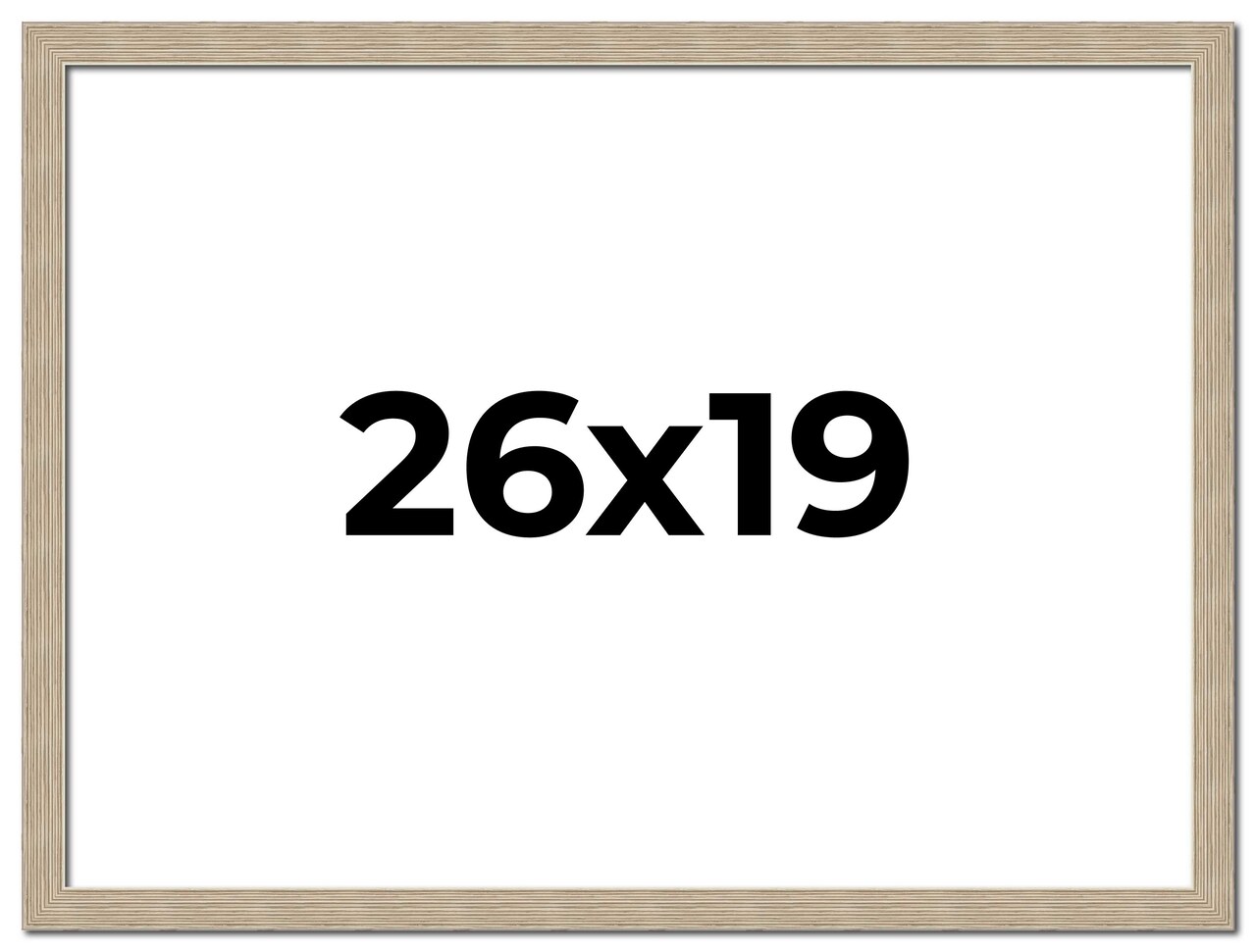 26x19 Thin Barnwood Picture Frame with UV-Resistant Acrylic & Acid Free Backing, Available in 2 Paint Finishes - Grey and Black